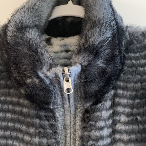 Mink and Rabbit Shearling Reversible Jacket. Like new. - Picture 13 of 17